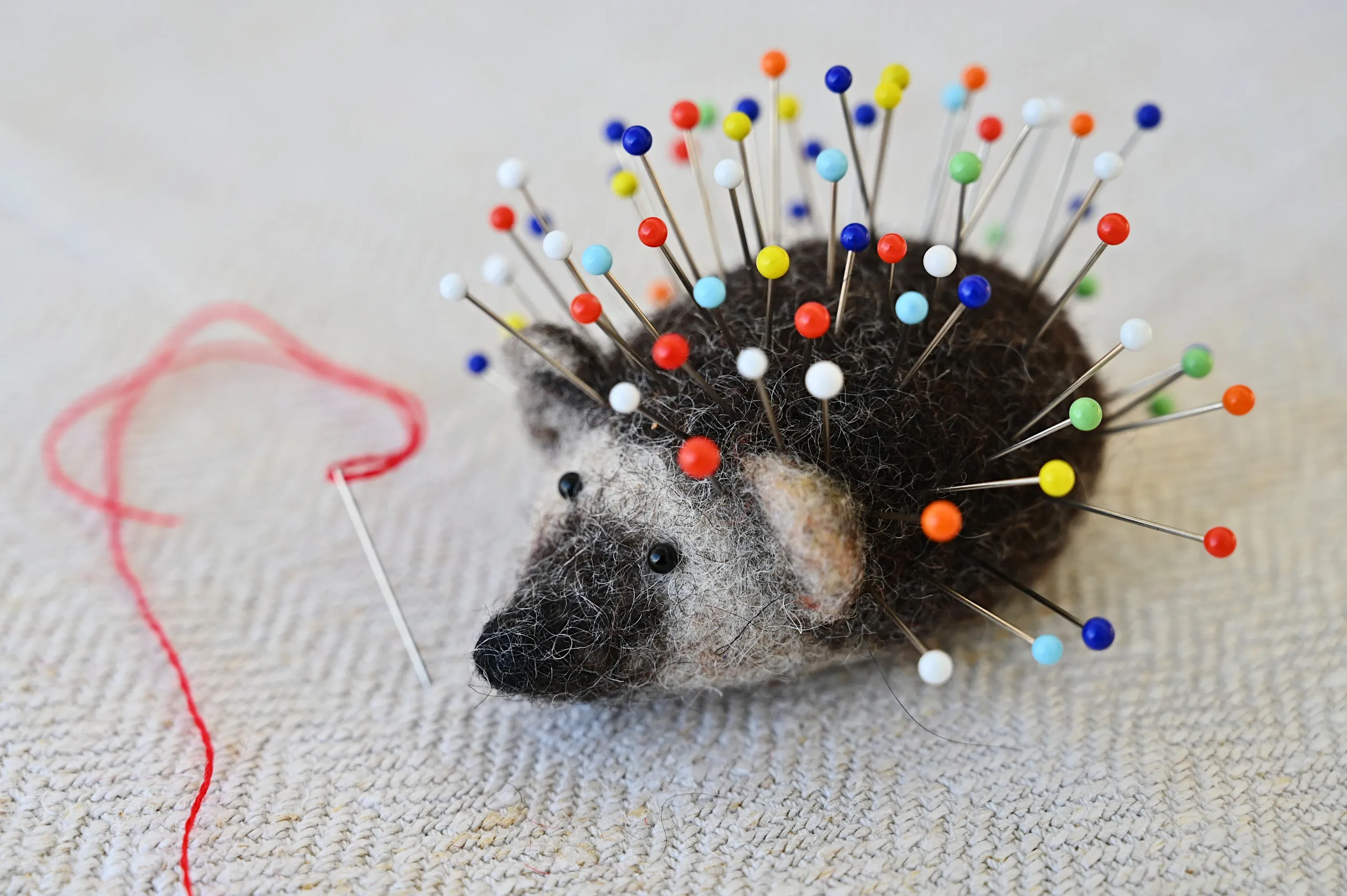 Hedgehog pin cushion workshop