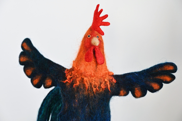 Rooster Hand Puppet Livestream Course